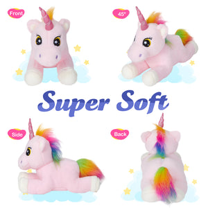Bstaofy Light up Unicorn Stuffed Animals Glow Adorable Plush LED Toys - Glow Guards