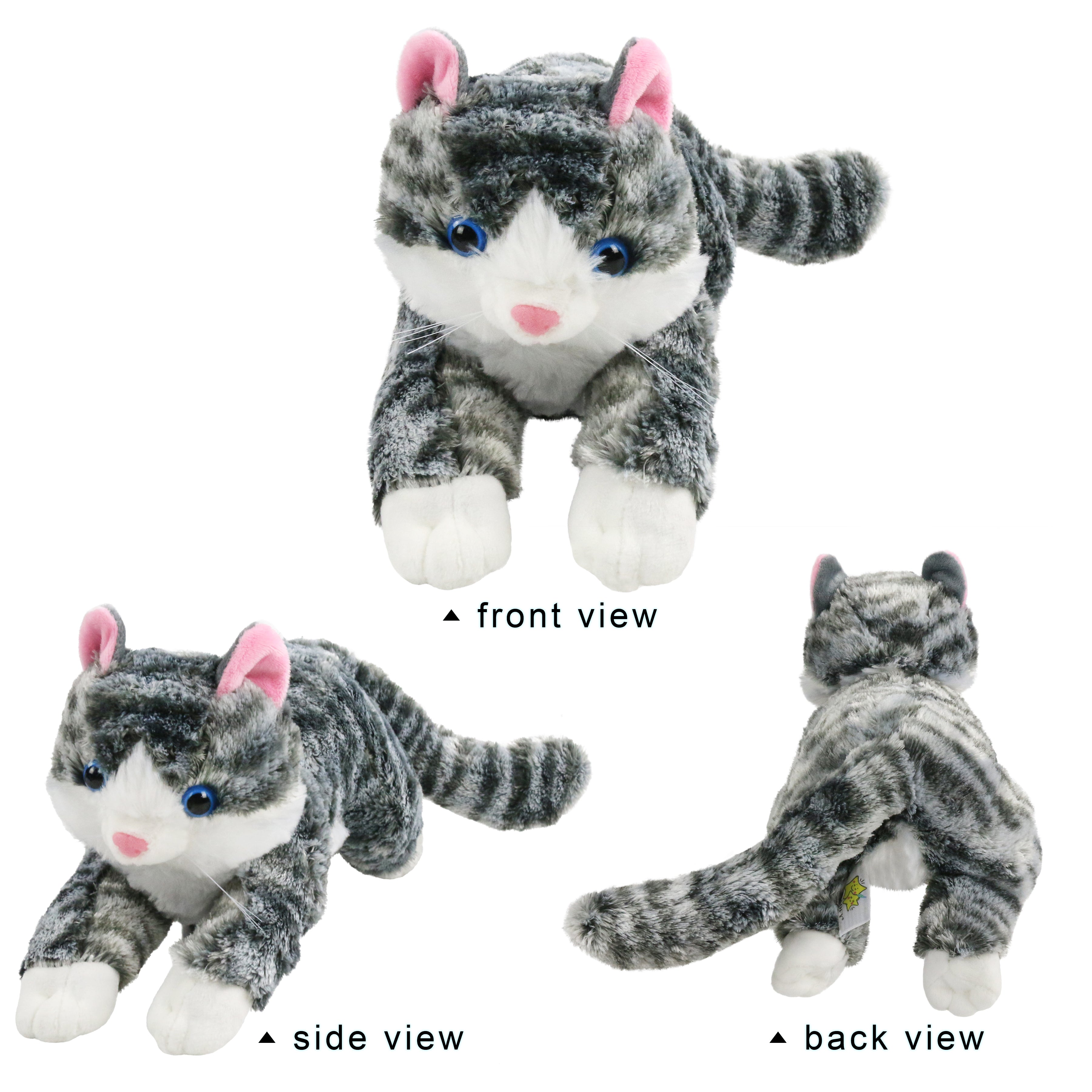 BSTAOFY Light up Kitty Stuffed Animal LED Sitting Cat Plush - Glow Guards
