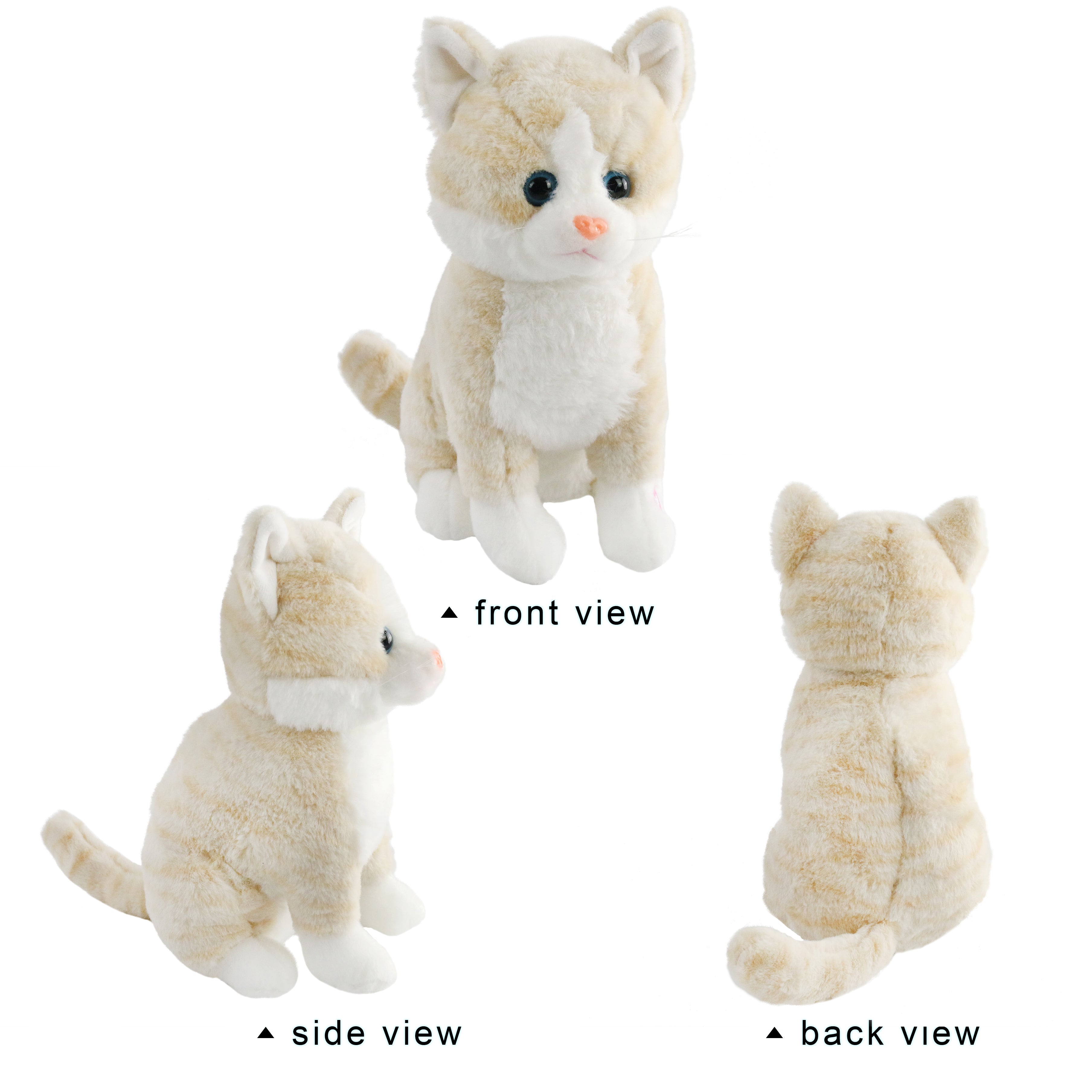 Bstaofy LED Cat Stuffed Animal Kitten Plush Toy Floppy Soft - Glow Guards