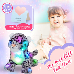 Athoinsu 10'' Light up Stuffed Cheetah LED Animals - Glow Guards