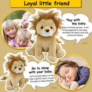 BSTAOFY Light up Stuffed Lion Wildlife Animals Soft Plush - Glow Guards