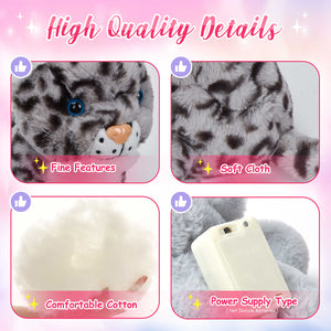 Athoinsu 10'' Light up Stuffed Cheetah LED Animals - Glow Guards