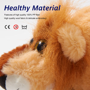 Bstaofy 12’’ Light up Round Stuffed Lion LED Soft Plush - Glow Guards