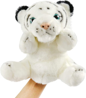 SpecialYou Panda Hand Puppet Jungle Friends Plush Animals Toy for Imaginative Play, Storytelling, Teaching, Preschool & Role-Play, 8’’