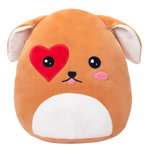 CozyWorld 11.5" Super Soft Stuffed Puppy Dog Animals Plush Pillow Romantic Cute Heart Love You Valentine’s Hugging Toy Home Decor Gifts for Kids Girlfriends