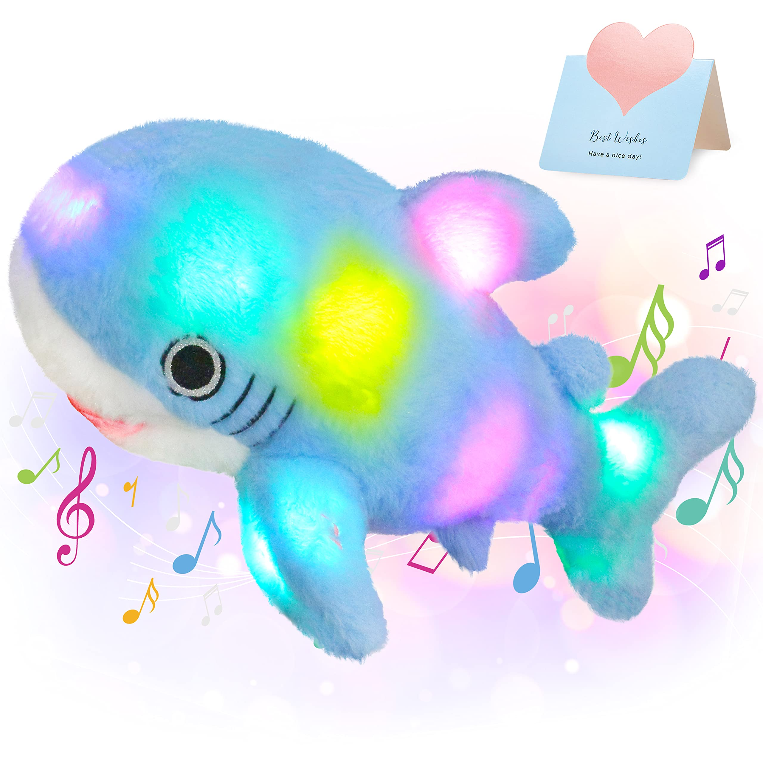 Glow Guards 16 Light up Musical Shark Stuffed Animal Ocean Life