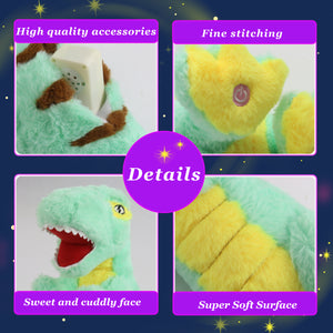 Glow Guards 14’’ Light up Musical T-Rex Stuffed Dinosaur Tyrannosaurus Soft Plush Toy - Glow Guards