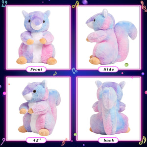 Glow Guards 10’’ Light up Squirrel Soft Plush Toy - Glow Guards