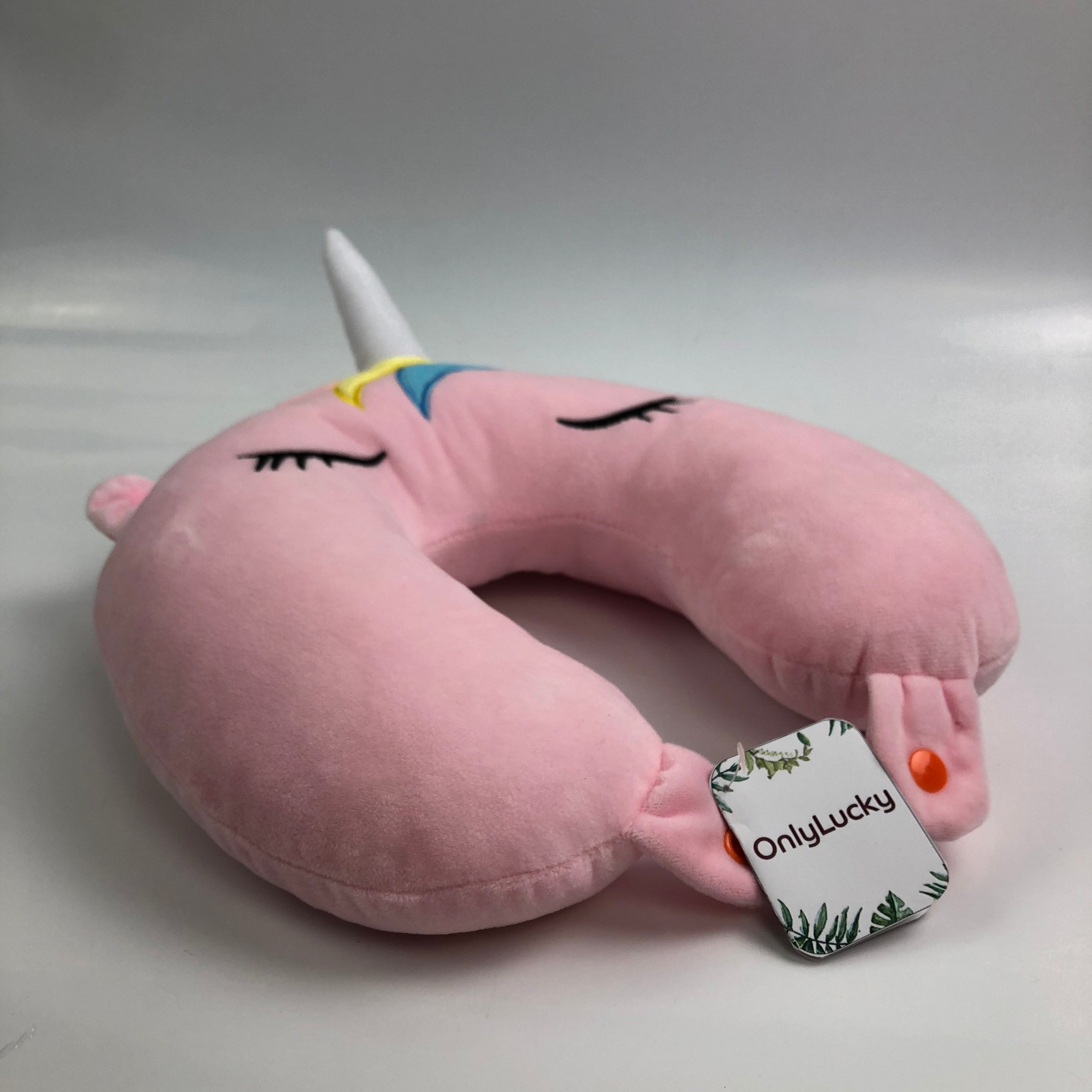 OnlyLucky Cute Unicorn Travel Pillow - Glow Guards