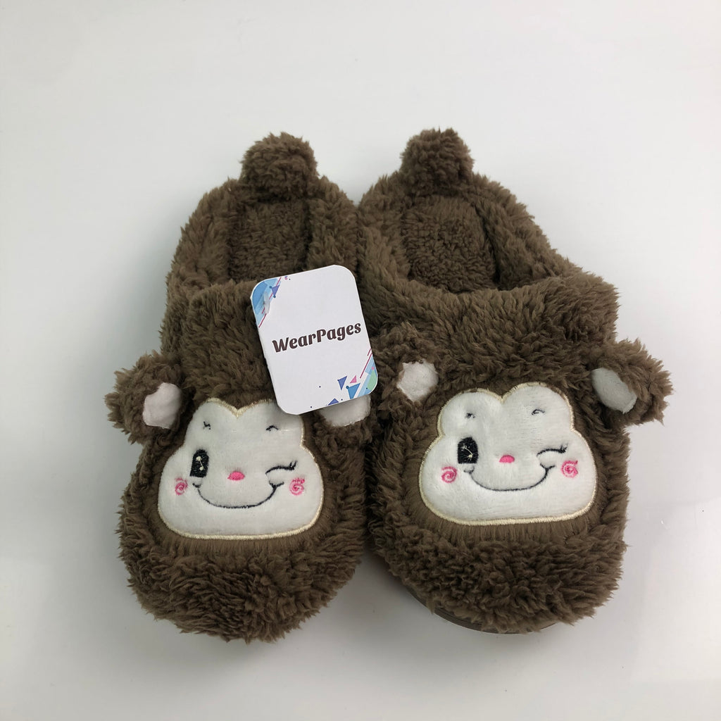 WearPages  Funny Fluffy Monkey Slippers - Glow Guards
