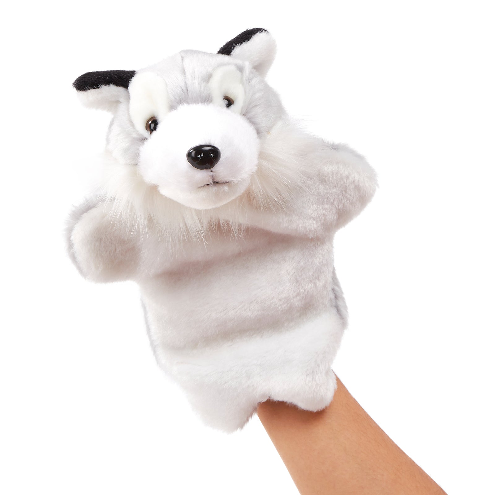 Athoinsu 9'' Vivid Cow Animal Image Hand Puppet Plush Toys - Glow Guards